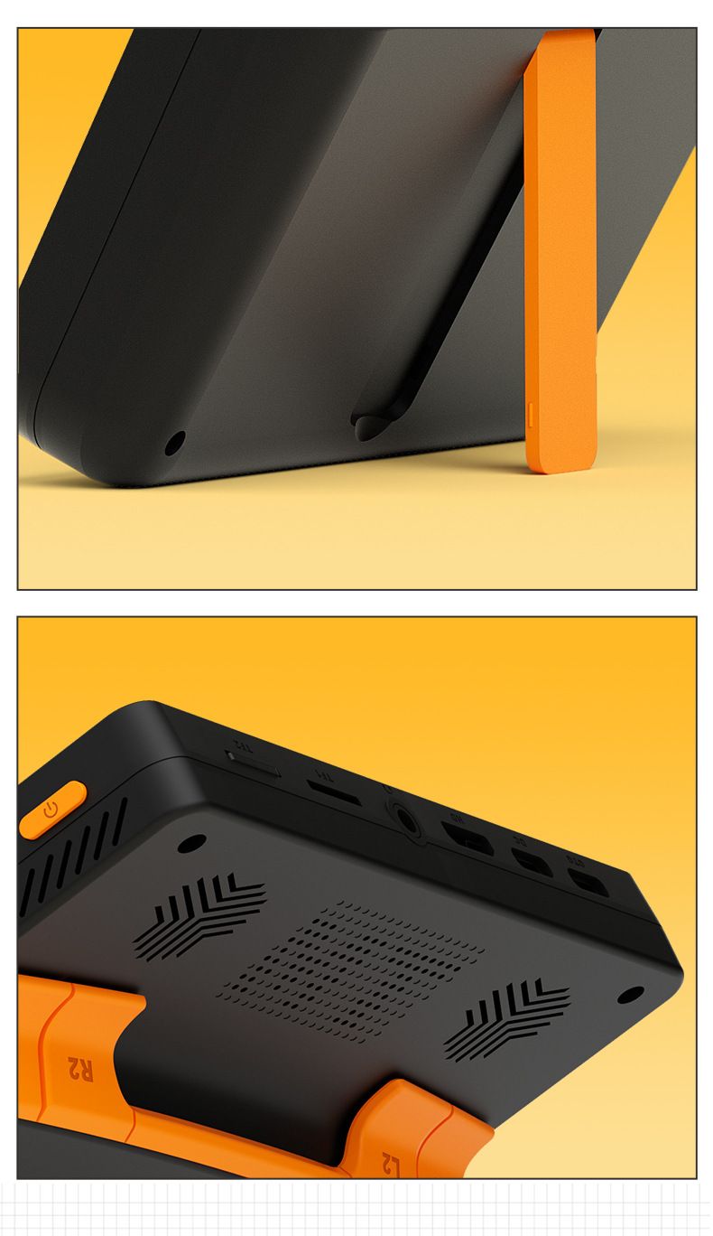 Console de jeux vidéo E5Plus portable Android double système 2 + 16 Go rétro réseau WIFI console de jeu 5 pouces grand écran Arcade_voghion.com