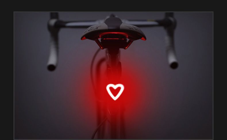 Feux de vélo de montagne à chargement USB, éclairage arrière créatif haute luminosité pour la conduite de nuit_voghion.com