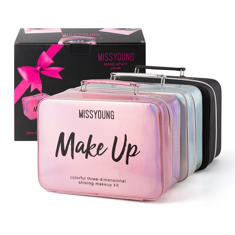 Set Kombination Geschenkbox Kosmetik Lippenstift Lidschatten Lippenfarbe Rouge Multifunktionales Make-up-Tablett Auf Lager_voghion.com
