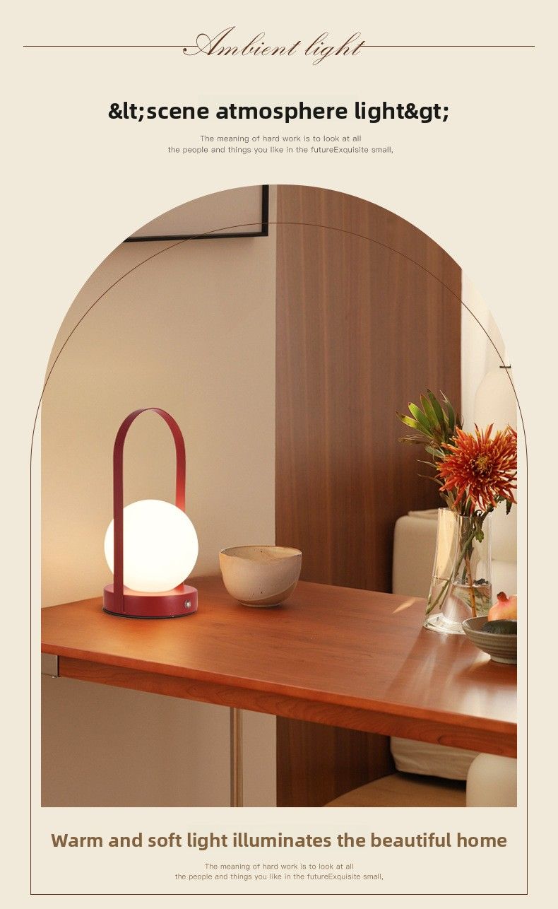 Nuova lampada da tavolo ricaricabile touch da comodino per camera da letto, da campeggio, da esterno, portatile, regalo di nozze, luce eterna_voghion.com