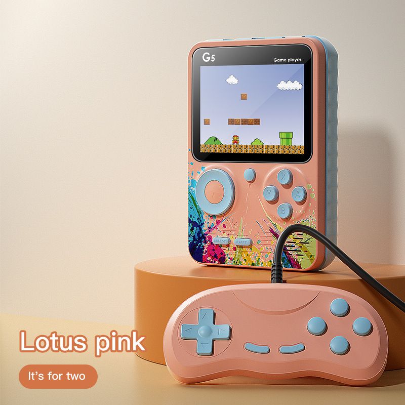 in 1 Console G5 3-inch Mini Draagbare Handheld Speler 500 Games Dual Game_voghion.com