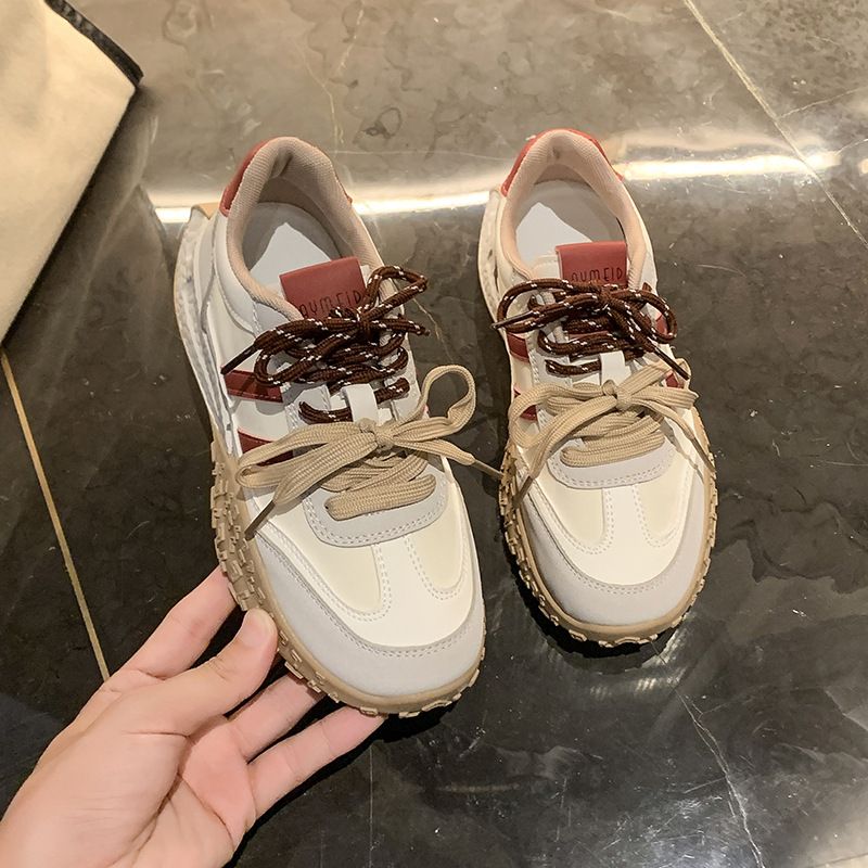 Doppi lacci, scarpe da ginnastica tedesche, donne sportive, nuovo articolo autunno 2024, suola morbida casual, versatile e spessa di alta qualità,_voghion.com