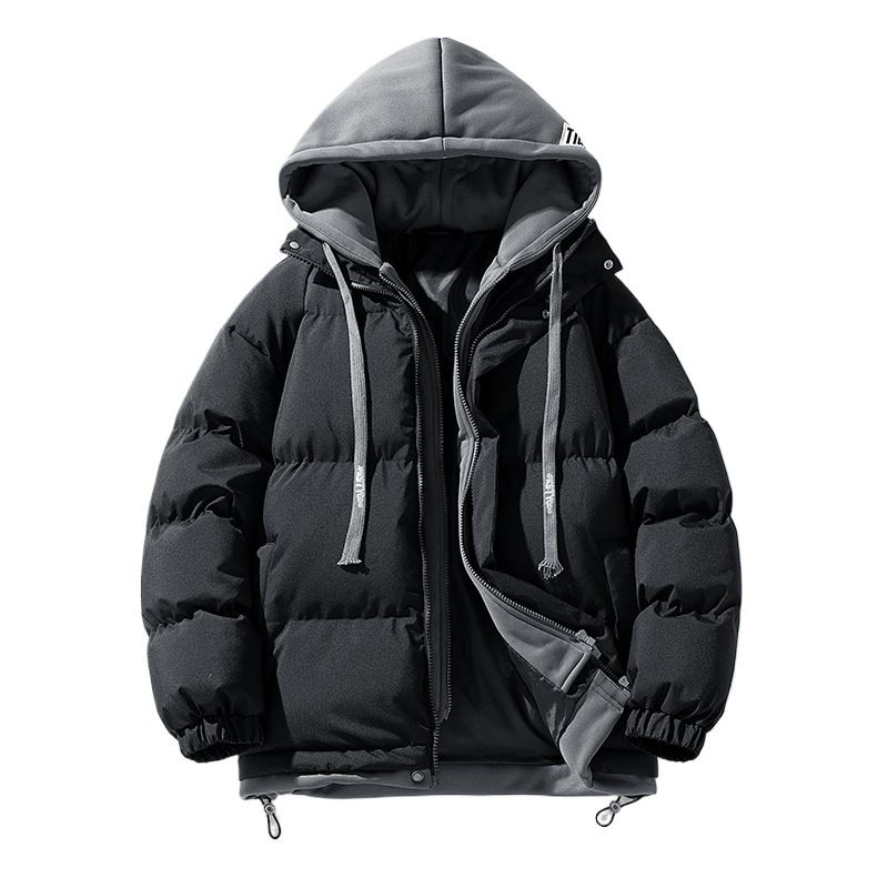 Men's Trendy 2024 New Winter Cotton Coat Plus Size Hooded Two-Piece Couple Puffer Jacket_voghion.com