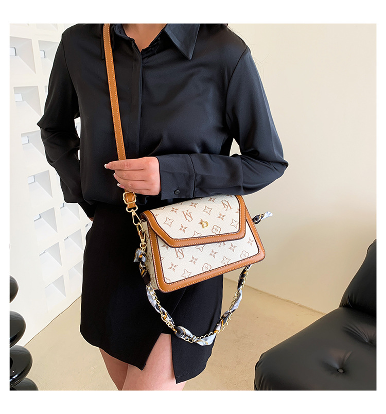 Laukut Presbyopia Väri Kontrasti Ketju Silkki Huivi Naisten Laukku Aasin kirjain kevyt ylellinen lähettilaukku rajat ylittävä yksiosainen toimitus käsilaukku_voghion.com