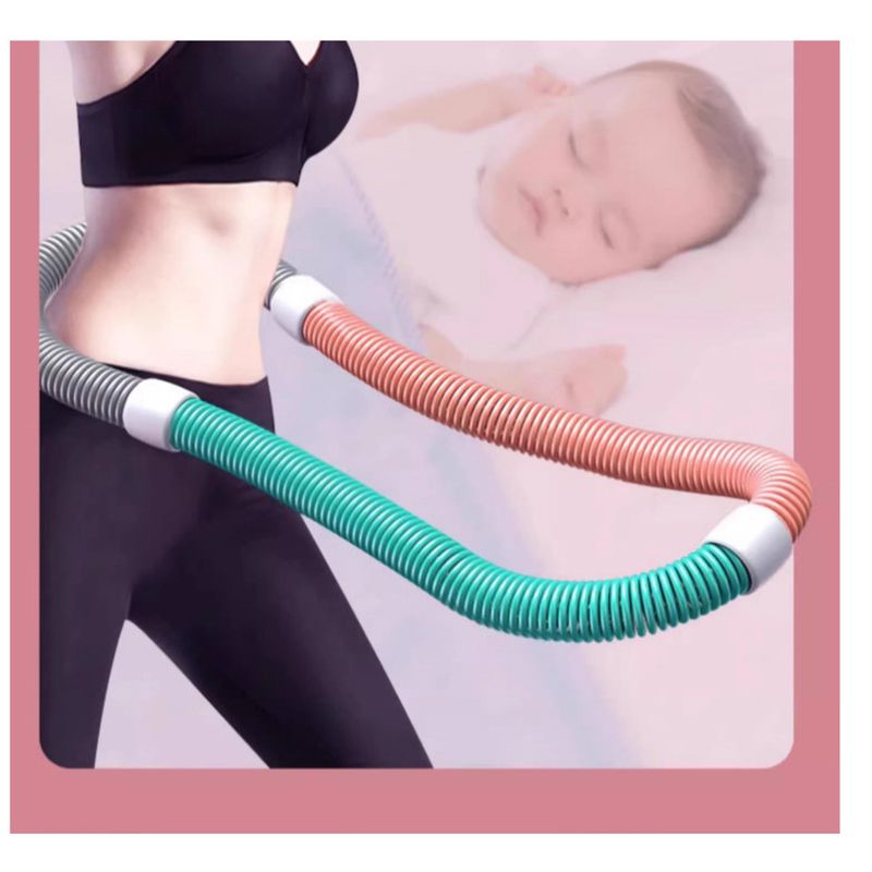 Oudao Silent Spring Hula Hoop per adulti Fitness Tubo morbido in PVC Colore macaron Attrezzatura per esercizi addominali per la casa dimagrante_voghion.com