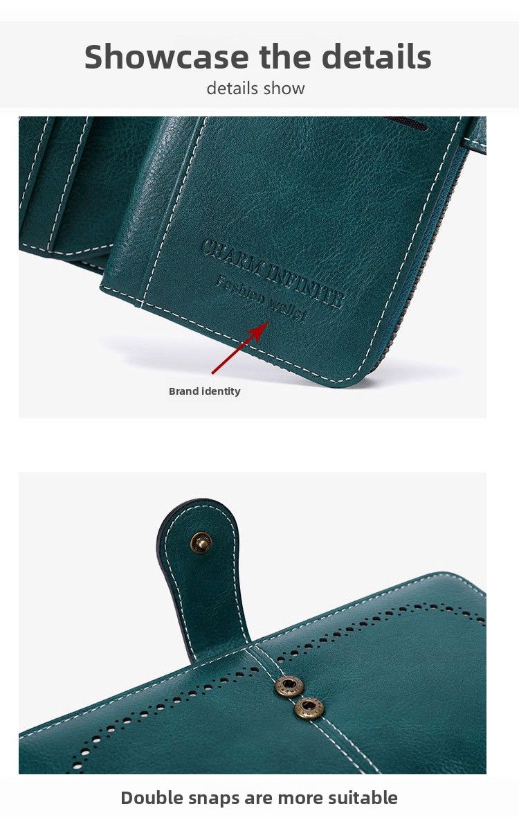 Women's Wallet Wallet Anti-Magnetic Wallet Long Zipper Large Capacity Clutch Wallet_voghion.com