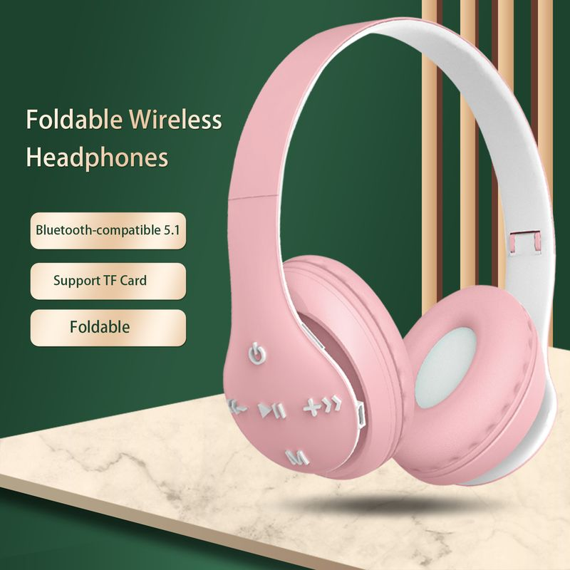 Destek ST93 Taşınabilir Kulaklıklar Katlanabilir Kart Kablosuz Bluetooth uyumlu ABS TF 5.1 aron Spor Kulaklıkları_voghion.com