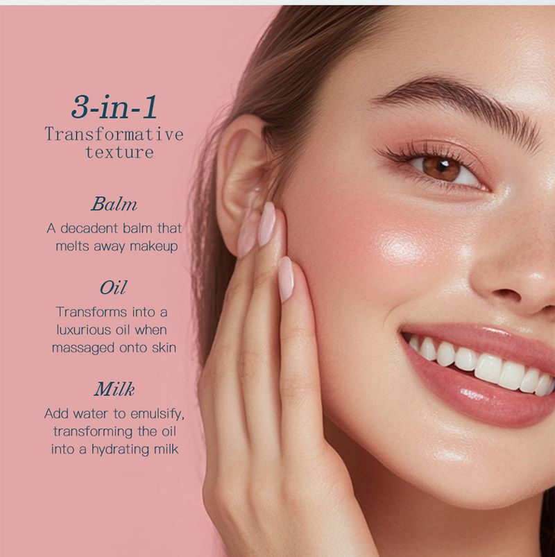 Detergente viso Pro-Collagen 3 in 1 per tutti i tipi di pelle, ammorbidisce, deterge in profondità, idrata, elimina il trucco, balsamo detergente non grasso._voghion.com