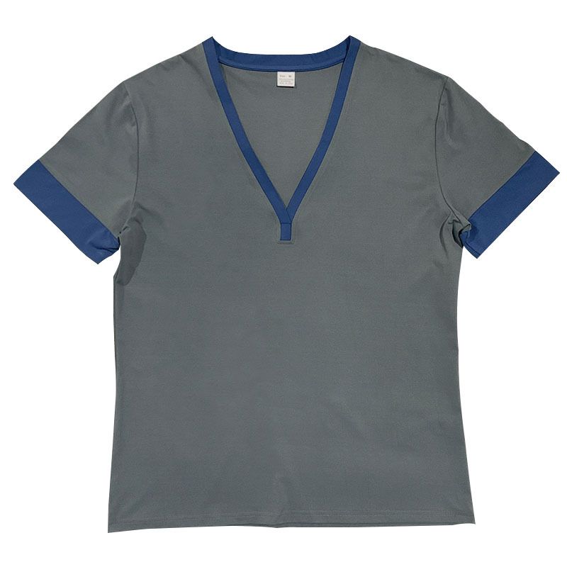 Instagram 2024 Saldi Estivi Maglietta Casual da Uomo a Maniche Corte con Scollo a V e Grandi Righe_voghion.com