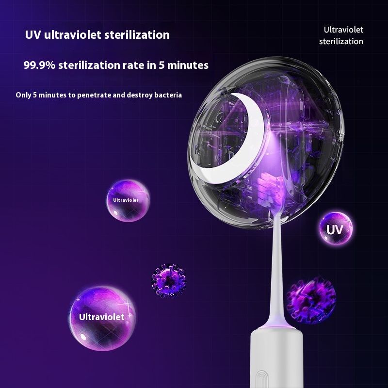 Box Smart UV Sterilization Wireless Charging Portable Toothbrush Storage Rack No Drilling Required_voghion.com