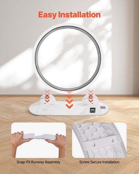 VEVOR Cat Exercise Wheel With Pedometer 40.8' Cat Treadmill For Pet Health White_voghion.com