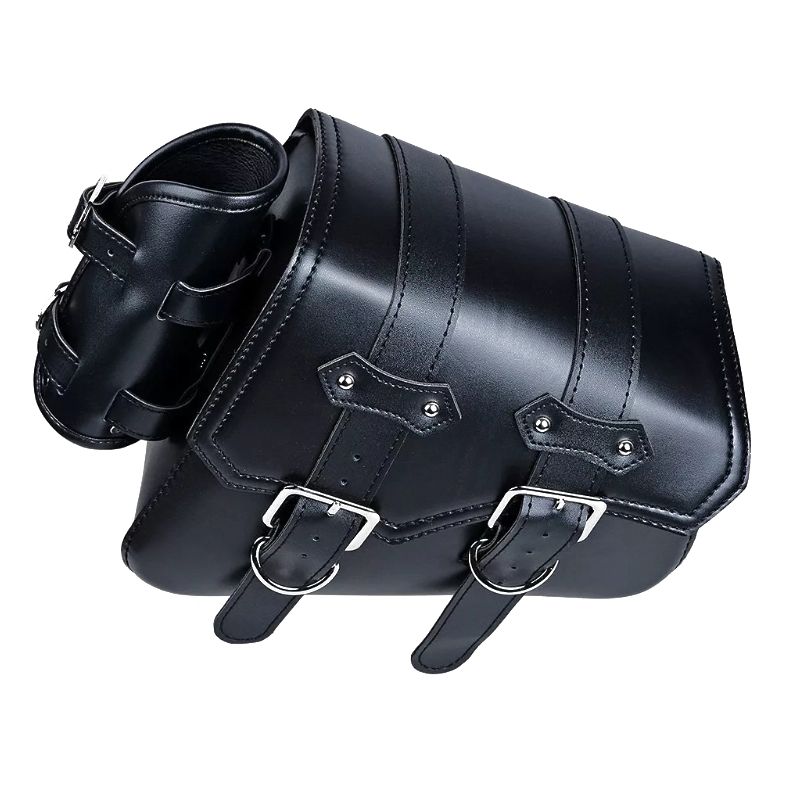 Sacoches de moto en cuir PU, pochette latérale pour outils, sacoche de selle gauche/droite pour Harley Sportster XL883 1200 48 72_voghion.com