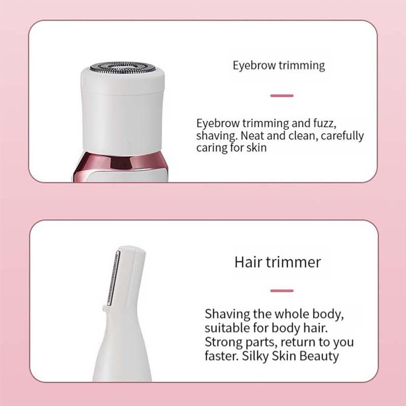 Rechargeable 4 In 1 Women Hair Removal Shaver Device Epilator Female Shaving hine Eyebrow Nose Electric Trimmer Razor_voghion.com