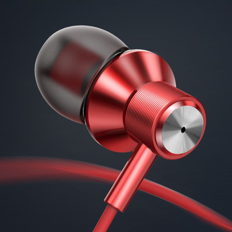 Wired Ergonomic Dual Microphone Stereo Universal L-Shaped Plug Metal Earphone for Gaming_voghion.com