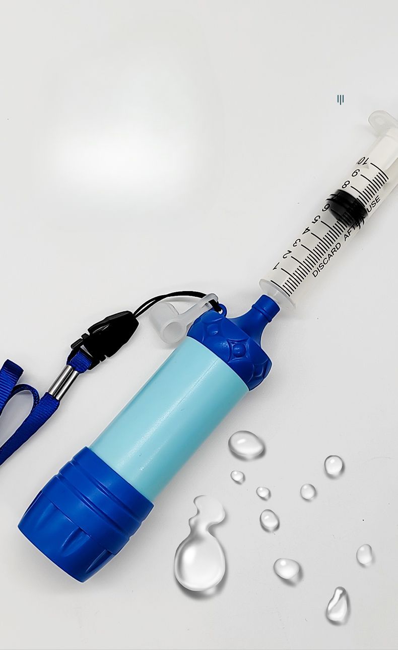 Purificador de agua portátil para exteriores con filtro de paja para emergencias_voghion.com