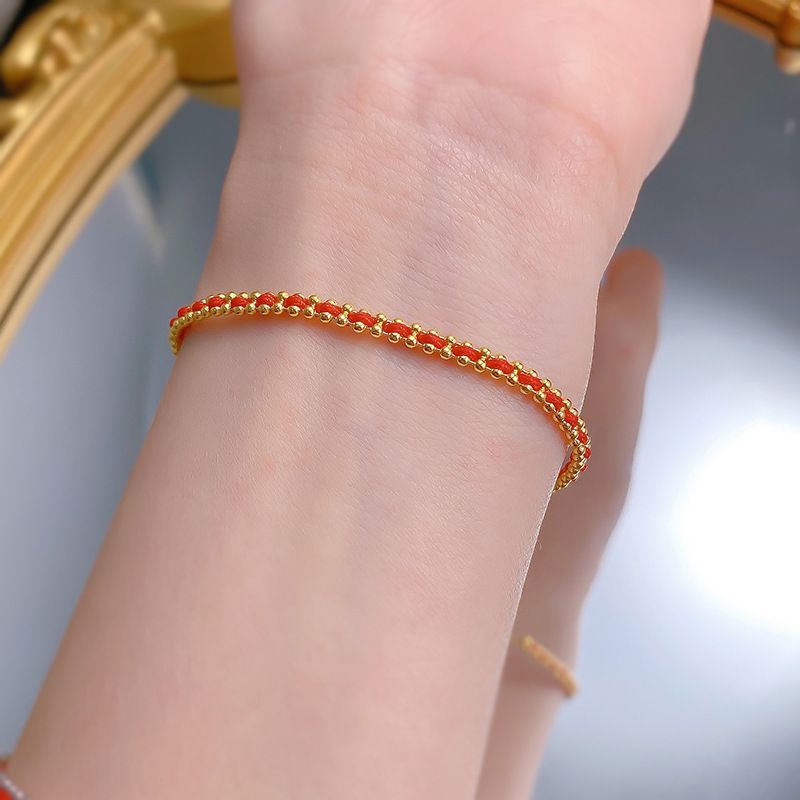 Brățară franceză roșie cu frânghie, model zodiacal, argint pur, bijuterii pentru femei, model cu transfer_voghion.com