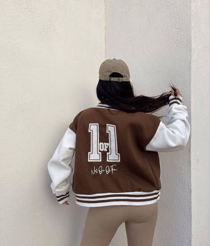 2022 Maglione stampato alla moda casual da donna addensato uniforme da baseball a maniche lunghe superiore versatile_voghion.com