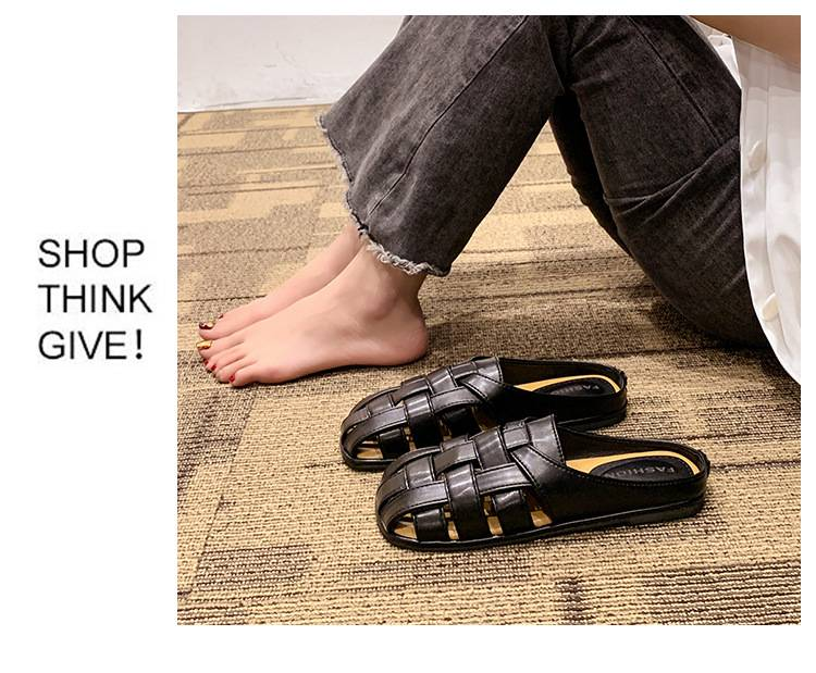 Ciabatte Baotou di senso avanzato da donna indossano un pedale nell'estate 2024 nuovi sandali da tempo libero Joker Mueller con temperamento francese_voghion.com