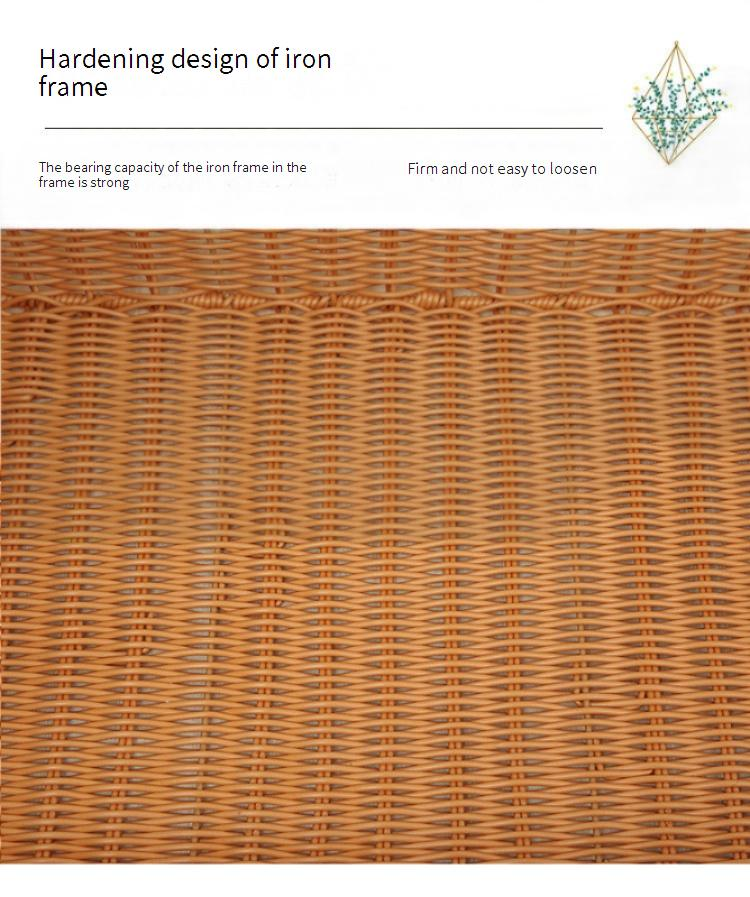 Reinforced Wicker Basket - Multipurpose Display & Storage Basket For Fruits, Bread, Supermarkets & Hotels_voghion.com