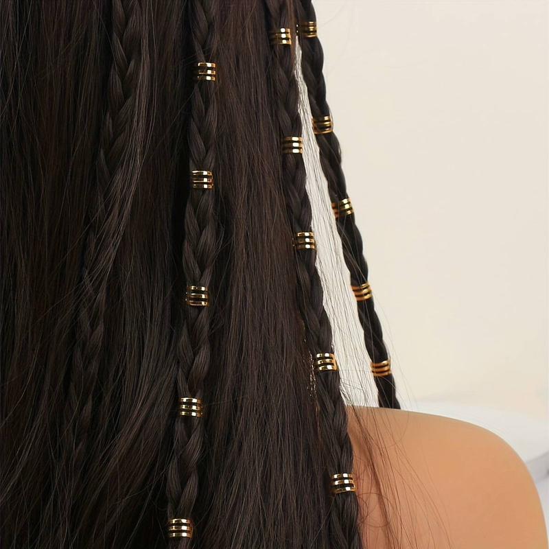40 pezzi di accessori fai da te per dreadlock per parrucche, i più venduti in Europa e in America, fermagli per capelli con treccia geometrica semplice e retrò._voghion.com