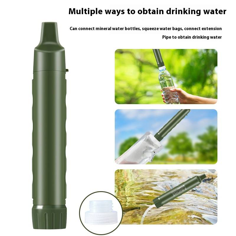 Taşınabilir Doğrudan İçme Filtresi Pipet Açık Hava Tırmanma Kampı Hayatta Kalma Su Arıtıcısı_voghion.com
