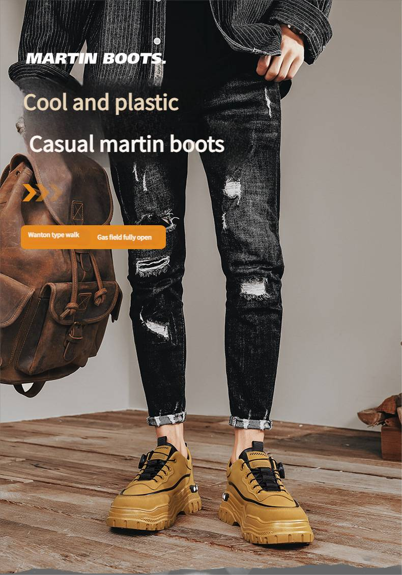 2025 Herfst Lage Werklaarzen Sportschoenen Zachte en Comfortabele Modieuze Casual Schoenen Voor Heren All-matching_voghion.com