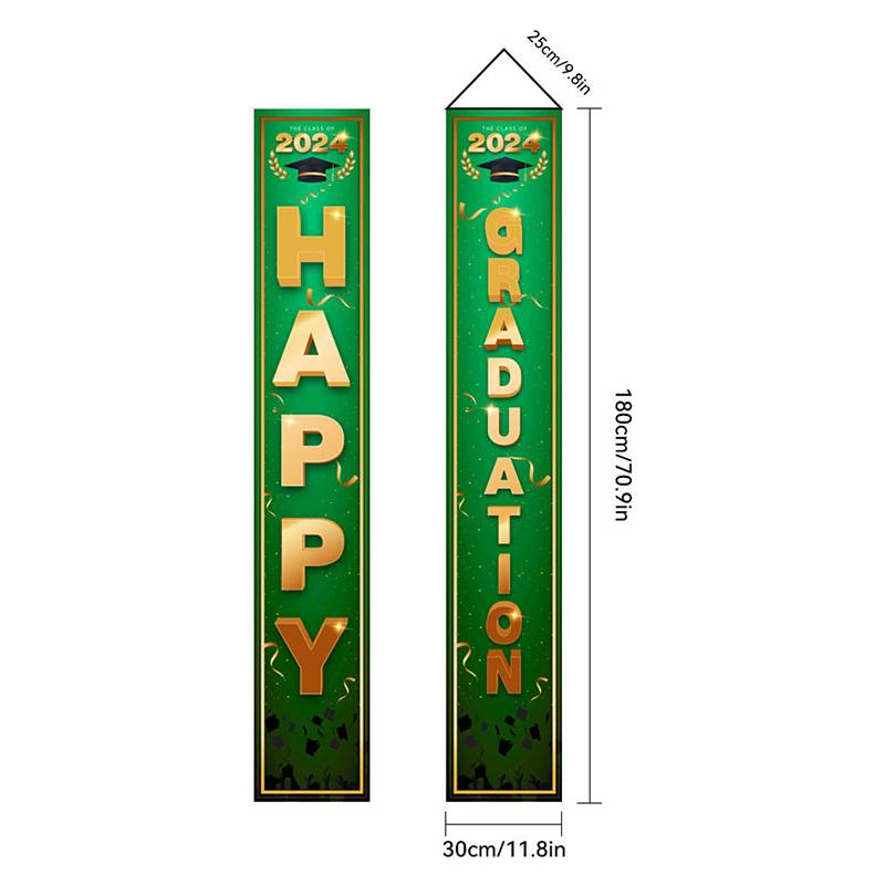 Striscione in tessuto stampato personalizzato per decorazioni natalizie e di compleanno - 180x30 cm da appendere alla parete con disegni in inglese e spagnolo_voghion.com
