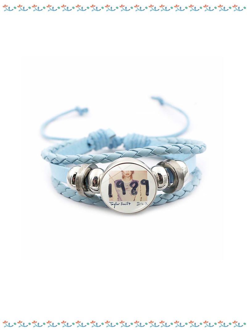 Accessori con bracciale rosa di Taylor Swift, regali per ragazze, accessori periferici di Star Anime, regali per feste di Natale e Ringraziamento per i fan_voghion.com