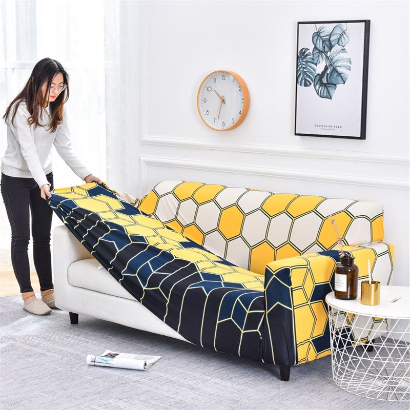 Copridivano elastico a copertura totale – Protezione per divano elasticizzata su misura per divani componibili, a due posti e a 3 posti (24 colori e fantasie moderne)_voghion.com