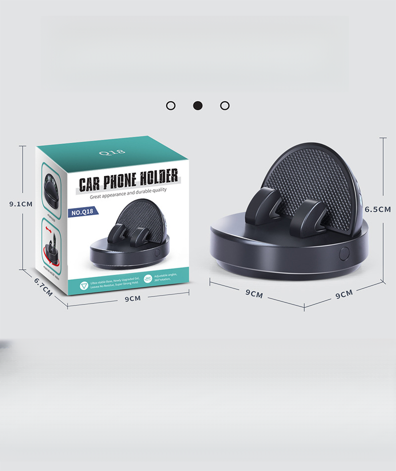 2025 New Dashboard Mobile Phone Navigation 360 ° Rotation Temporary Parking Luminous Number Plate Holder_voghion.com