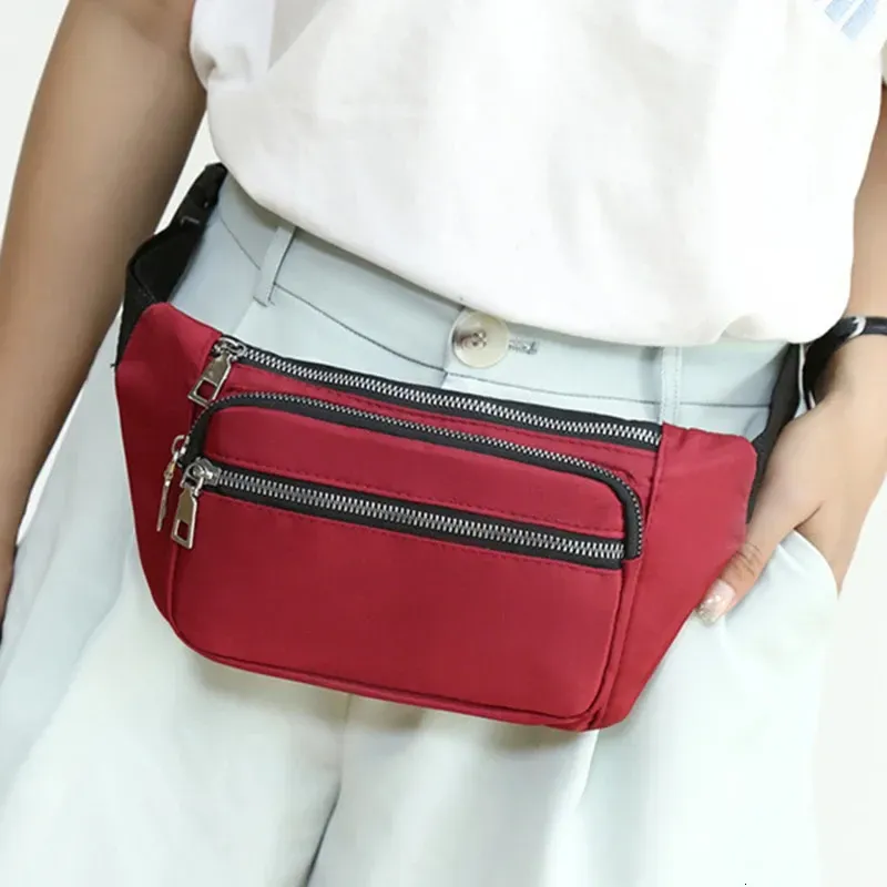 Marsupio in tessuto Oxford 2024 con cerniera, per sport, viaggi, ragazza, tasca per pancia, fianchi, sedere, moda, telefono, marsupio per donna_voghion.com