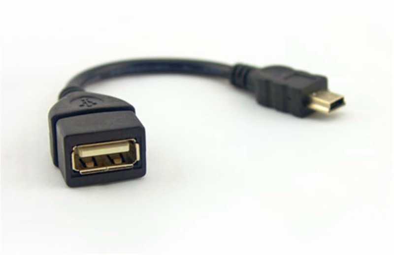 Test before send USB A Female to Mini USB B Male Cable Adapter 5P OTG V3 Port Data Cable For Car Audio Tablet For MP3 MP4_voghion.com