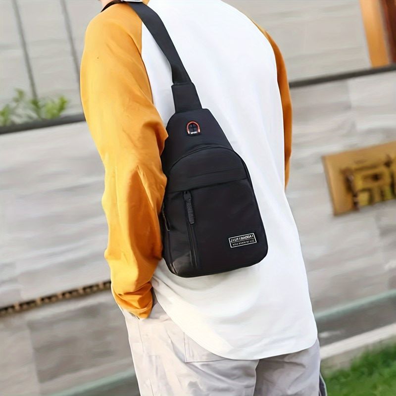 Upgrade Your Style with this Stylish Men's Chest Bag Messenger Bag!_voghion.com
