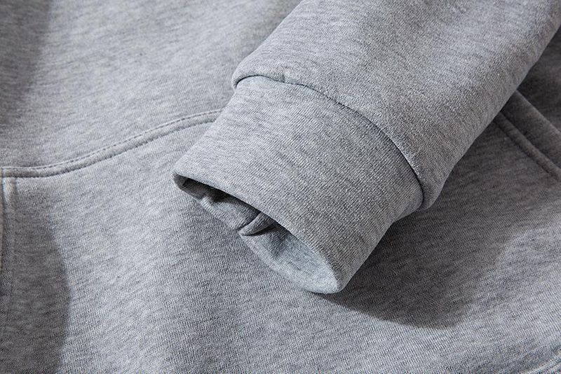 Moški športni pulover s kapuco in hlačami z dolgimi rokavi, azijske trgovine, modni, enobarvni_voghion.com