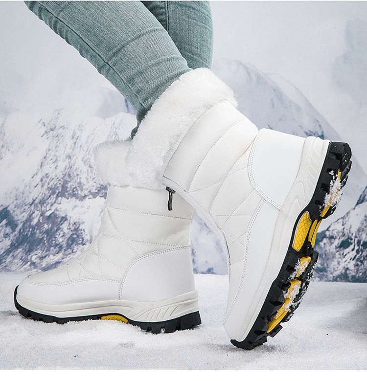 Stivali da neve invernali da donna, impermeabili, in pelle scamosciata, caldi e morbidi, in gomma antiscivolo, scarpe da sci e trekking, eleganti, essenziali, scarpe casual invernali_voghion.com