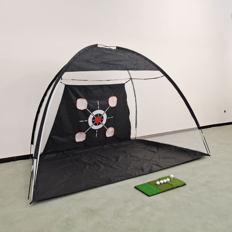 Small Indoor Golf Hitting Portable Chipping Practice Net Set_voghion.com