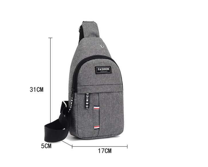 Borsa pettorale coreana per arrampicata all'aperto, borsa a tracolla obliqua a spalla singola, borsa sportiva per esterni in tessuto Oxford_voghion.com