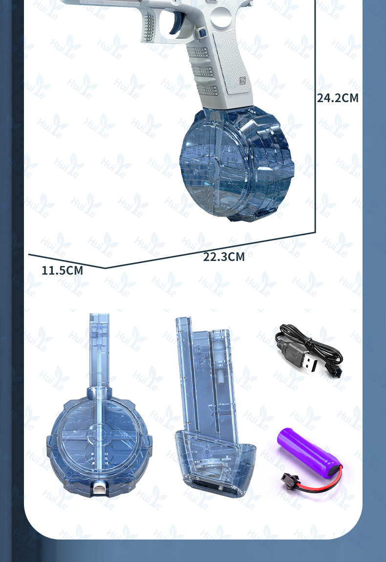 Glock Gun Speelgoed Outdoor Lange afstand Schieten Games Afvuren Waterpistool Speelgoed Geschenken Sterke Macht Waterdicht Realistisch Elektrisch Pistool Speelgoed Voor Kinderen Jongens Meisjes_voghion.com