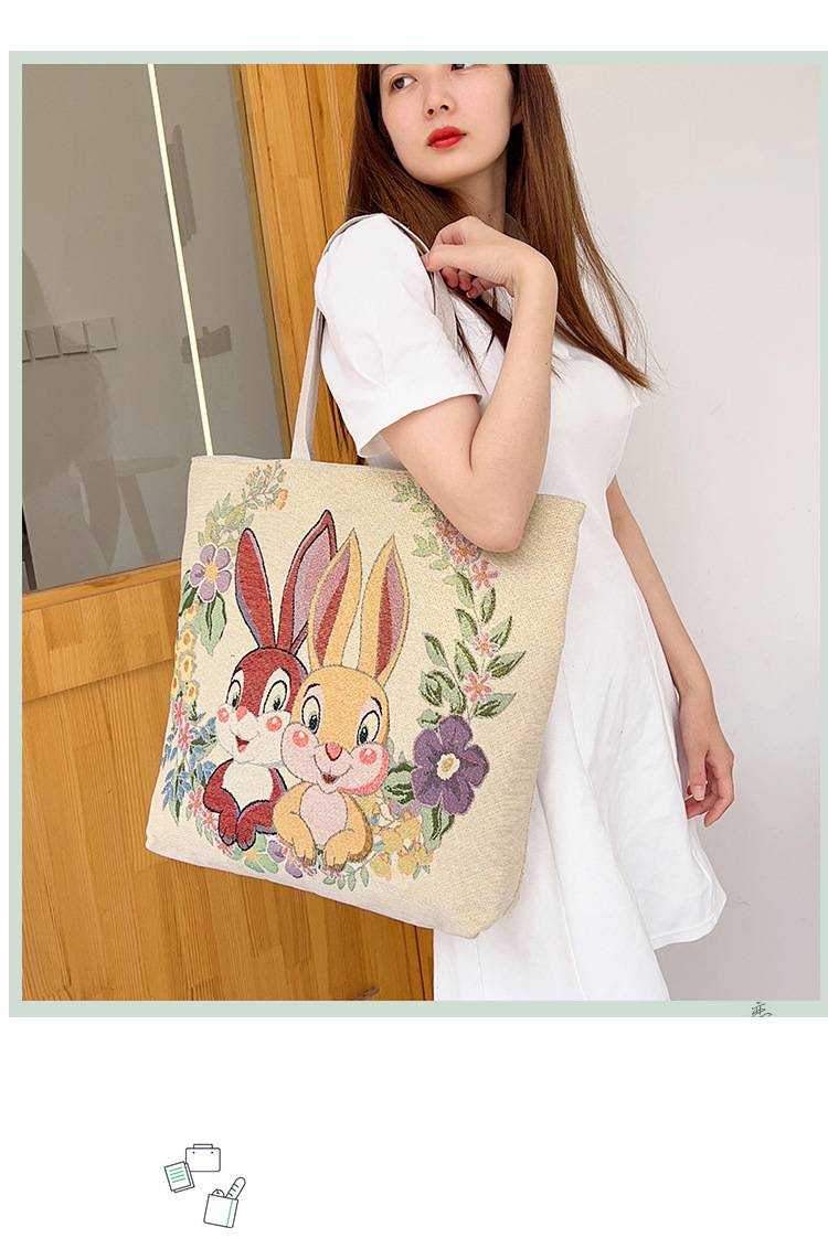 Nuova borsa a tracolla con coppia di elefanti ricamata in jacquard di seta oro bifacciale Borsa da tutor Borsa da pendolare Borsa da ascella_voghion.com