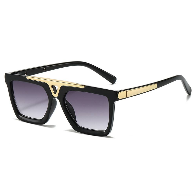 New Large Frame Sunglasses Foreign Trade Flat Top Retro Square Pilot Sun For Men And Women._voghion.com