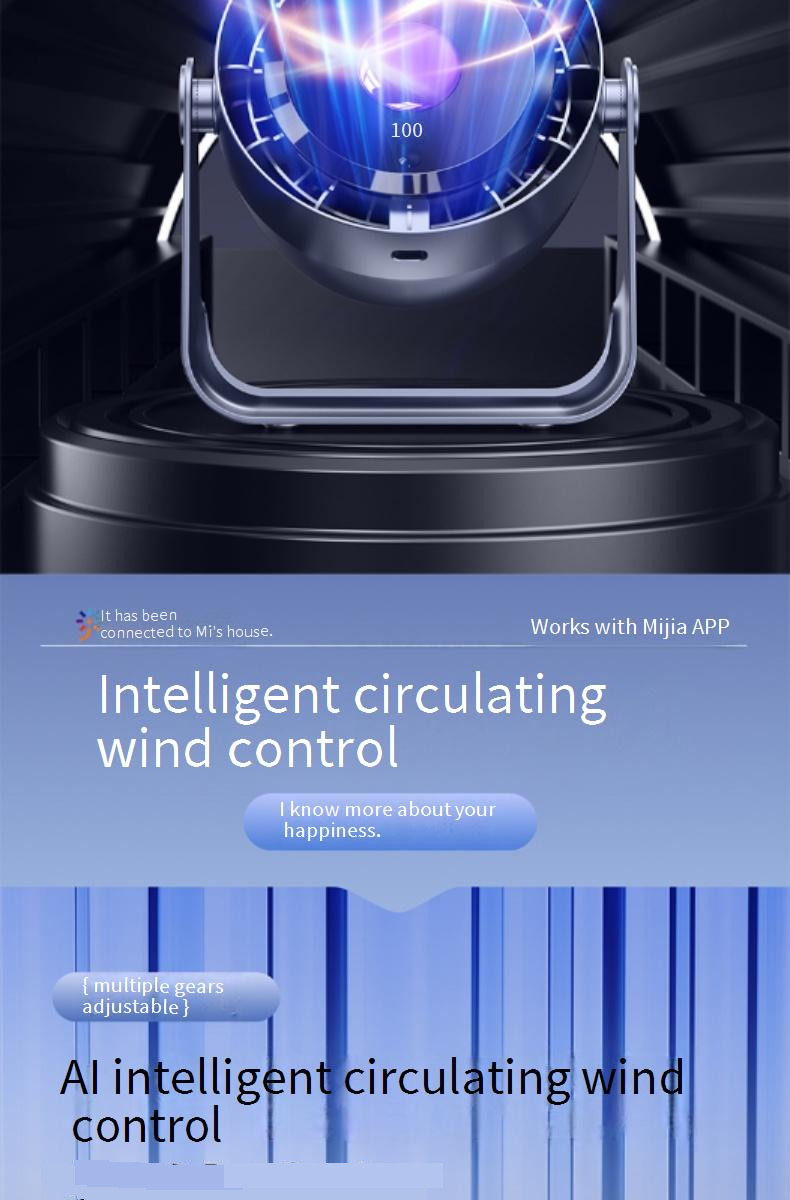 Mini Desk Fan - Ultra Quiet (25dB) With 3 Speed Settings & USB Power For Office/Dorm/Study_voghion.com