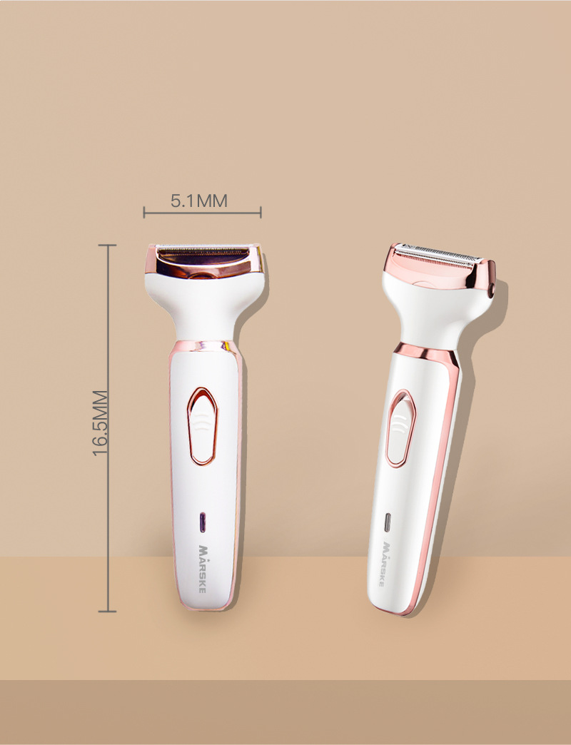 Tagliacapelli indolore per donne - Tagliacapelli multifunzionale ricaricabile per peli di bikini, naso e viso_voghion.com