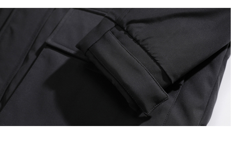 Men's Clothing Winter Lightweight Down Jacket With Fur Collar And Hood, Warm And Lightweight Duck Down Parka For Teenagers_voghion.com