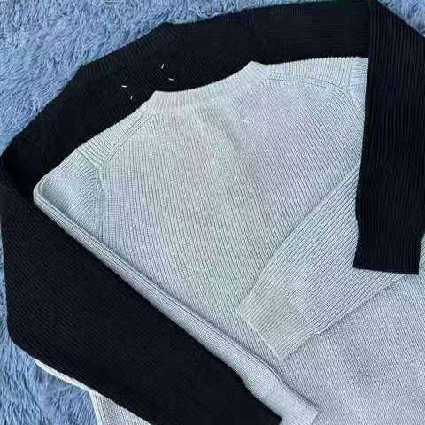 Maglione Henley vintage con bottoni – Cardigan unisex in misto cotone a righe (S-XL)_voghion.com
