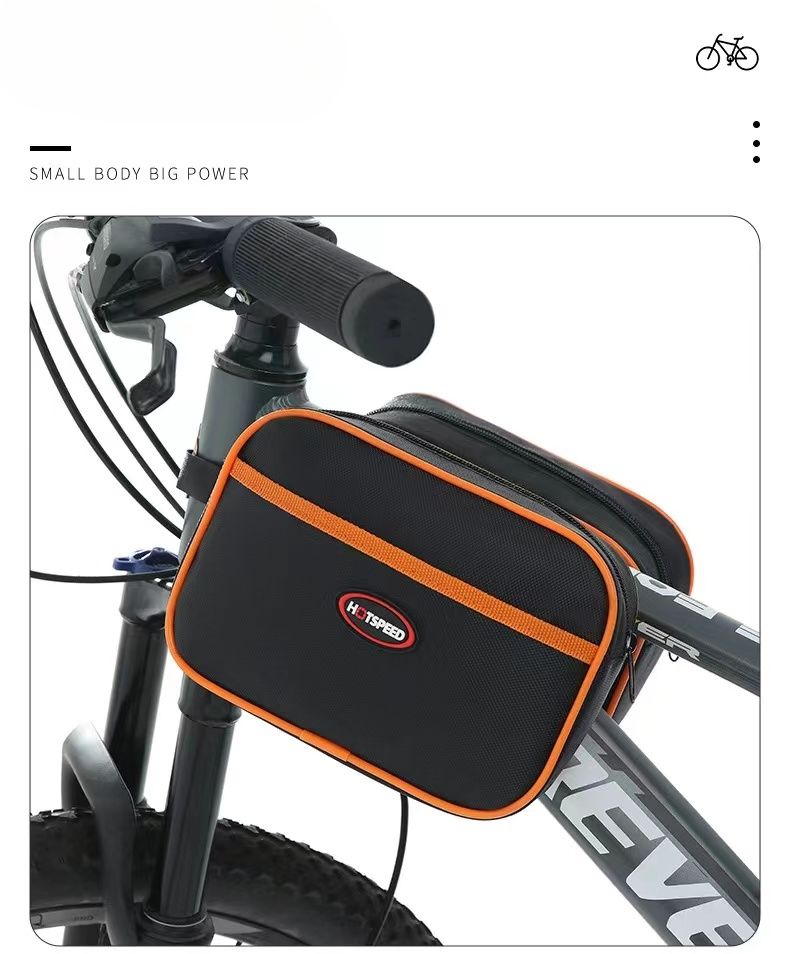 Frame Mountain Road Bike Phone Bicycle Front Hanging Waterproof Storage Bag_voghion.com