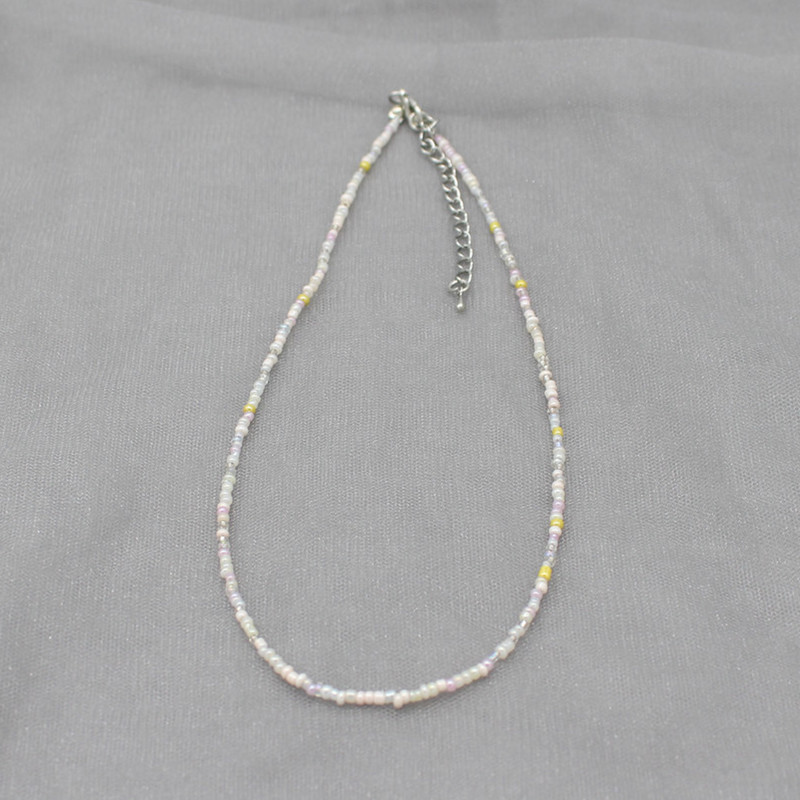Mood lihtsad seemnehelmed Strand Choker kaelakee naiste string krae võlu, värviline käsitsi valmistatud Bohemia Collier Femme ehe kingitus_voghion.com