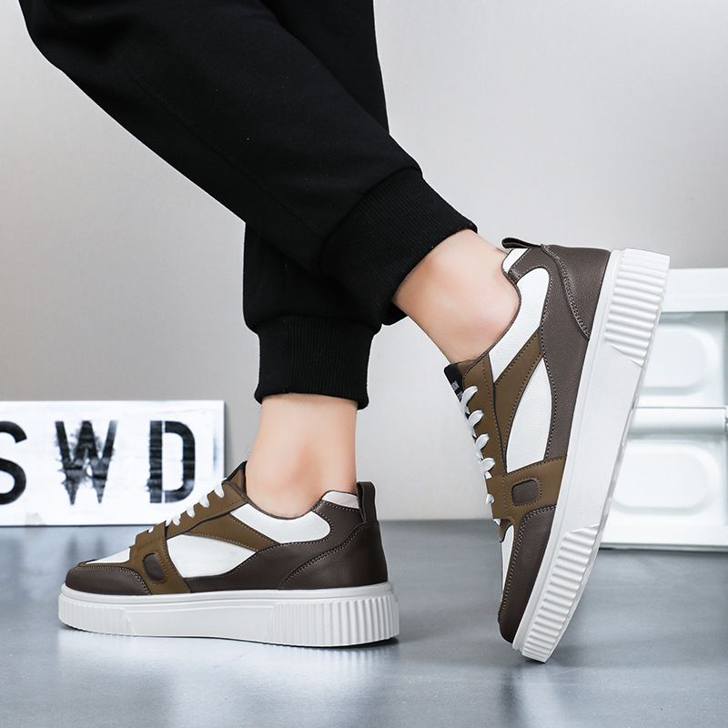 Νέα ρετρό παπούτσια με χαμηλές θέσεις μοντέρνα με τα παπούτσια πλατφόρμας που αναπνέουν καθημερινά_voghion.com