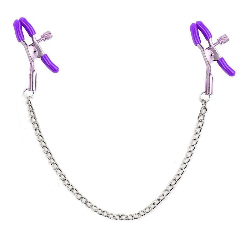 Sexy Stimulation SM Sklavin Training Nippelklemmen Kette Paar Flirten Erwachsene Produkte Alternative Sexspielzeug_voghion.com