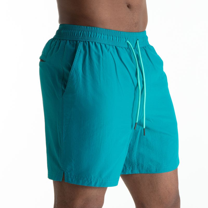 Pantaloncini da spiaggia da uomo in stile europeo - Impermeabili e foderati per spiaggia e nuoto (cavallo con tassello, vestibilità ampia, asciugatura rapida, nero/blu, dalla S alla XXL)_voghion.com