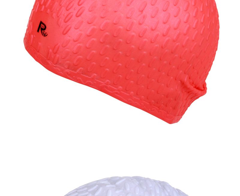 Large Particle Ear Protection Silicone Swimming Cap Adult Long Hair Solid Color Waterproof Comfortable Stretchable Water Drop Swimming Cap_voghion.com